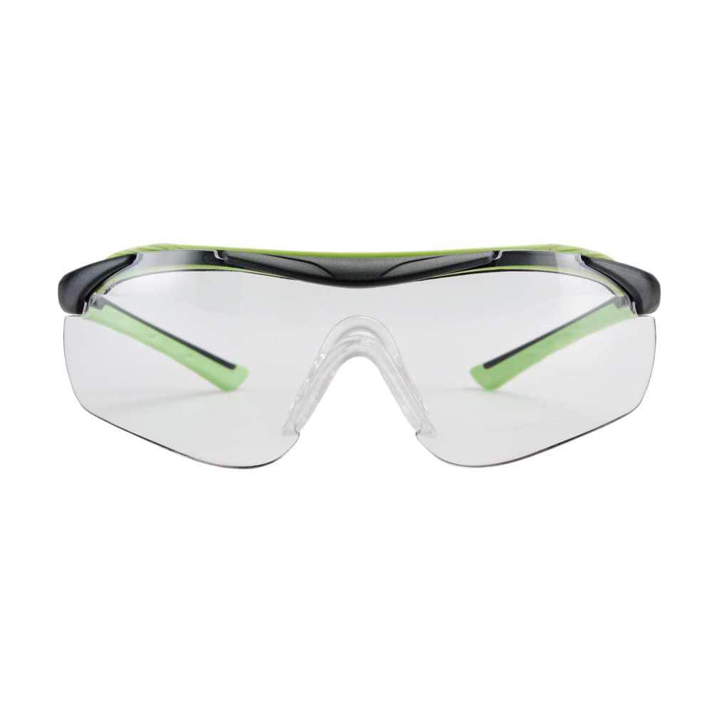 3M Black/Green, Brow Guard Eyewear with Clear Lens 47100H1-VDC