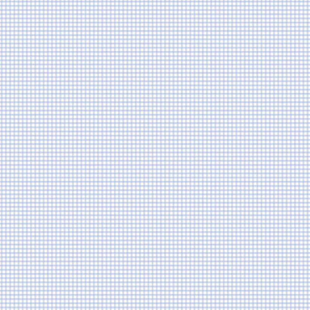 Miniatures 2 Blue Gingham Check Design Matte Finish Non-Pasted Vinyl on Non