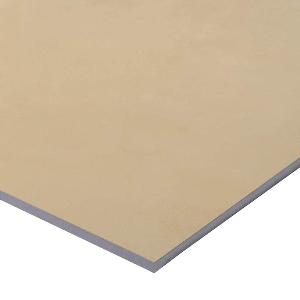 Catlinite Large Yellow Matte Porcelain Rectangular Tile