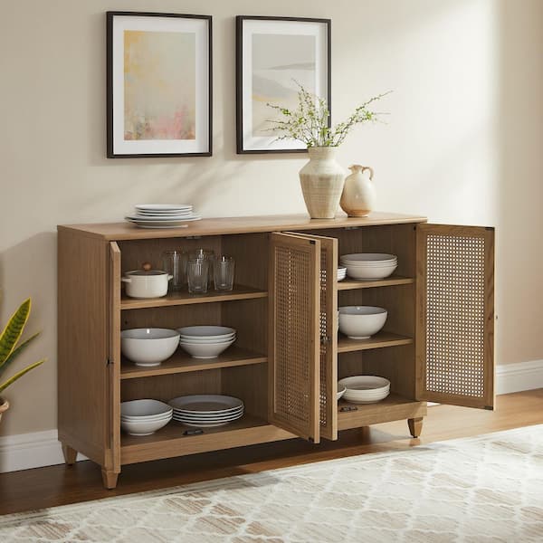 CROSLEY FURNITURE Katia Driftwood MDF Buffet CF4234-DW - The Home
