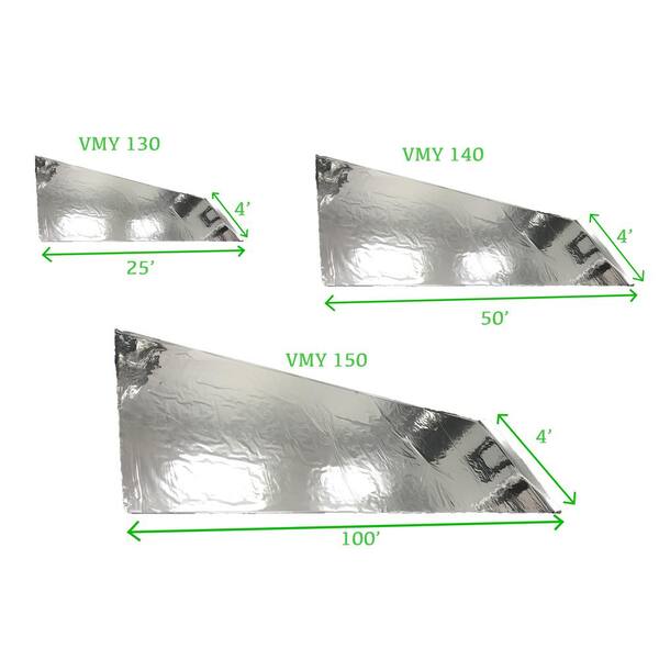 Viagrow 25 Ft Highly Reflective Mylar Light Diffusing Film With White Plastic Vapor Barrier Vmy130 The Home Depot