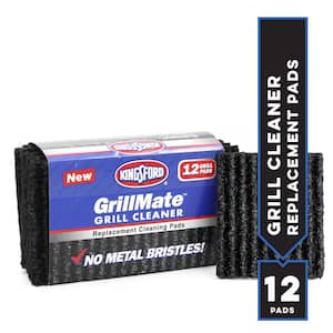 GrillMate Grill Cleaner Replacement Pads - Includes 12 Replacement Pads; Sturdy