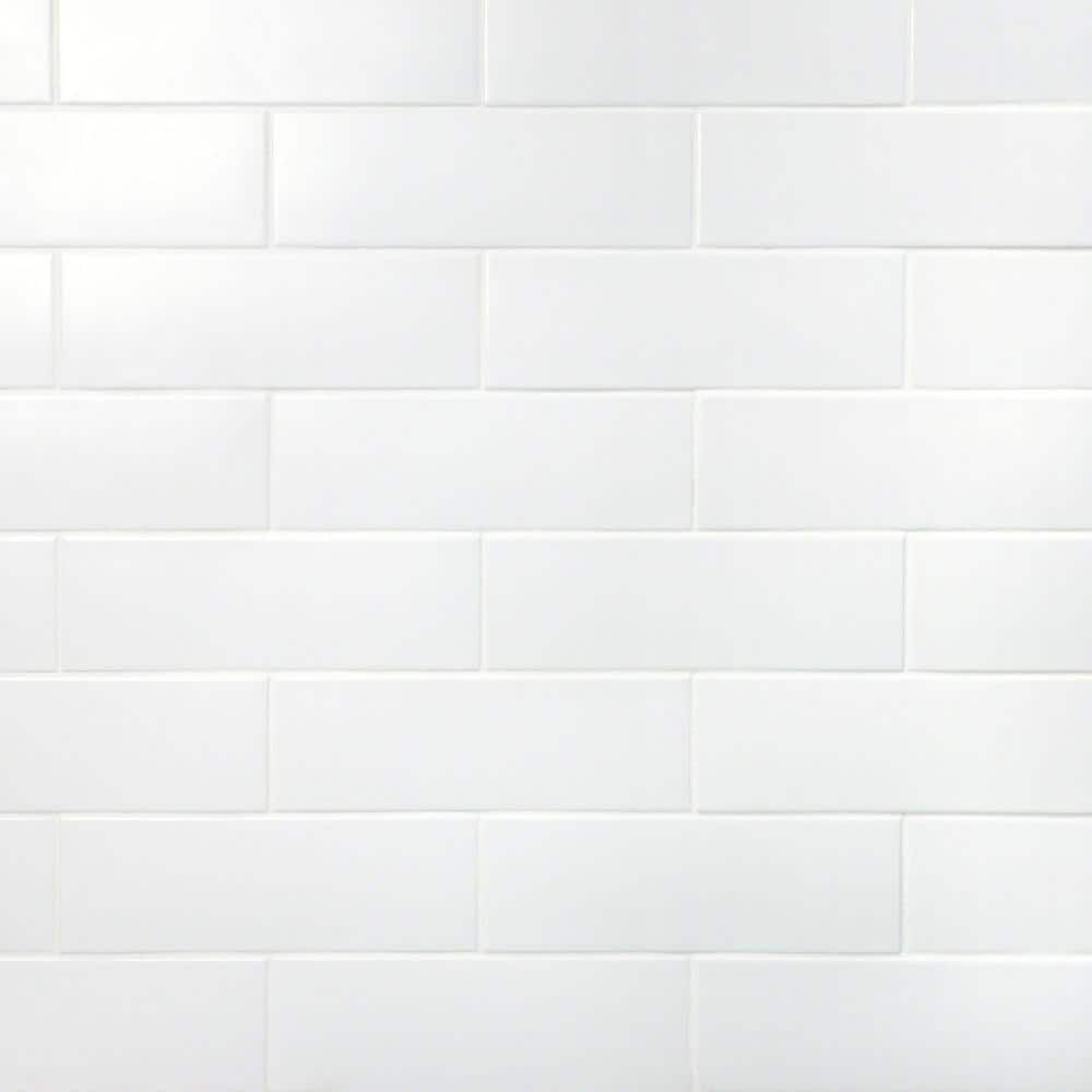 Barnet White 3 in. x 0.4 in. Matte Ceramic Wall Tile Sample (0.22 sq. ft.) price history on PriceWatchPro