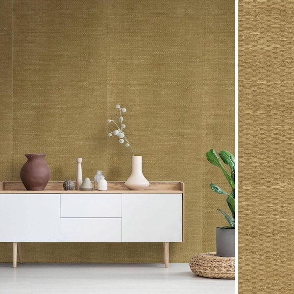 Godear Design Bushy Faux Grasscloth Non-Pasted Wallpaper Roll (Covers 15.33 Sq. Ft.)