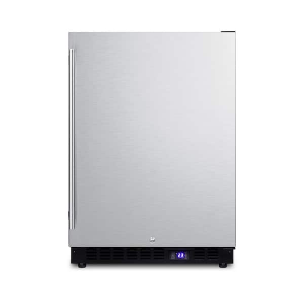 Summit Appliance 4.7 cu. ft. Frost Free Upright Freezer In Stainless Steel
