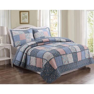 Patchwork Quilts Bedding Sets The, 11 Piece Queen Provence Embroidered Bed In A Bag Set