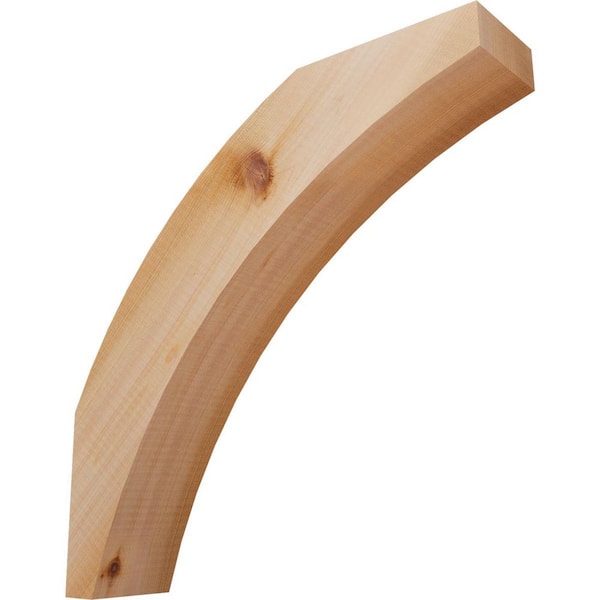 3 1/2"W x 16"D x 16"H Thorton Smooth Knee Brace, Western Red Cedar