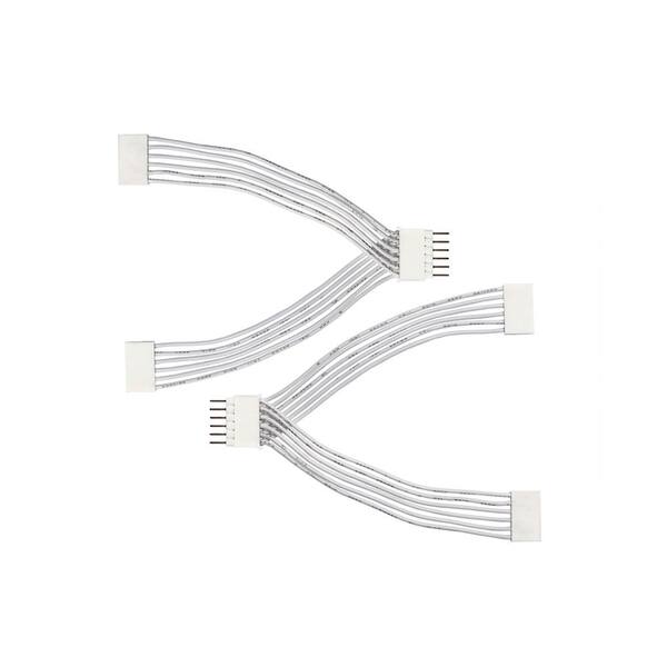 LITCESSORY Splitter for Nanoleaf Essentials Lightstrips (2 Pack, White)