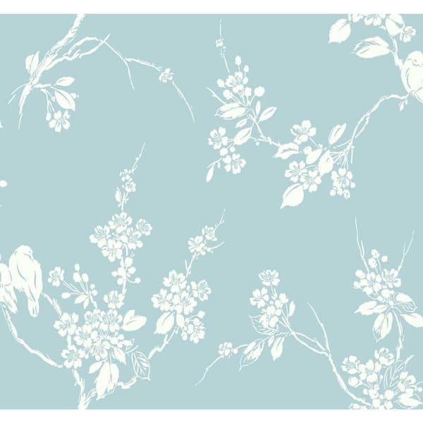 York Wallcoverings 60.75 sq. ft. Imperial Blossoms Branch Wallpaper