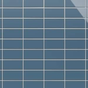 Remington Blue 2.95 in. x 5.9 in. Polished Porcelain Wall Tile (5.32 sq. ft./Case)