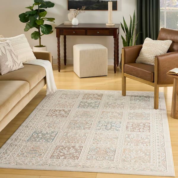 Isla Multicolor 5 ft. x 7 ft. Geometric Traditional Area Rug
