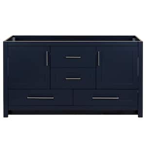 Craye 60 in. W x 22 in. D x 34 in. H Bath Vanity Cabinet without Top in Deep Blue
