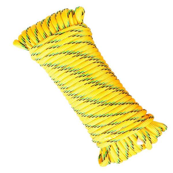 Wasons 1/8 in. x 50 ft. Polyester and Nylon Strand Rope - Yellow