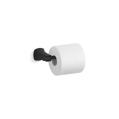 Rubicon Dual Mount Toilet Paper Holder in Matte Black