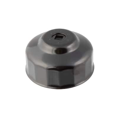 86 mm x 16 Flute Oil Filter Cap Wrench in Black