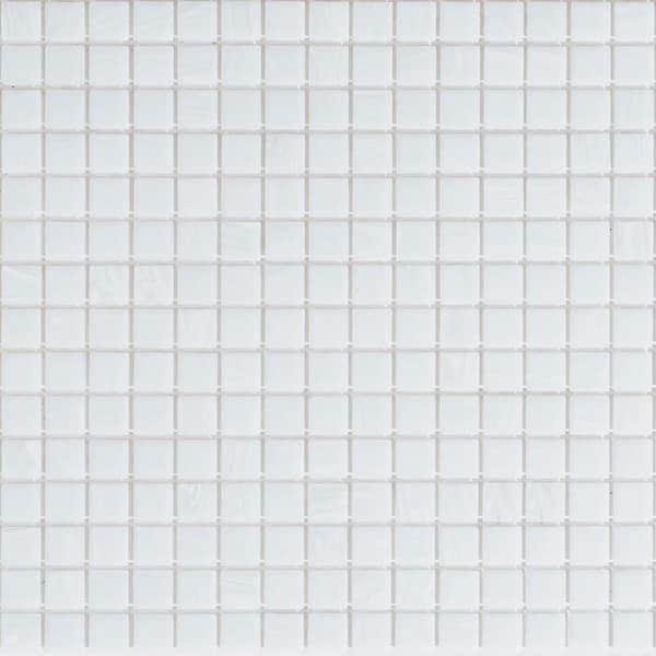 Apollo Tile Celestial 4" x 6" Glossy Cool Mint White Glass Mosaic Uniform square Wall & Floor Sample Tile 0.13 sq. ft./Piece 1-Pack