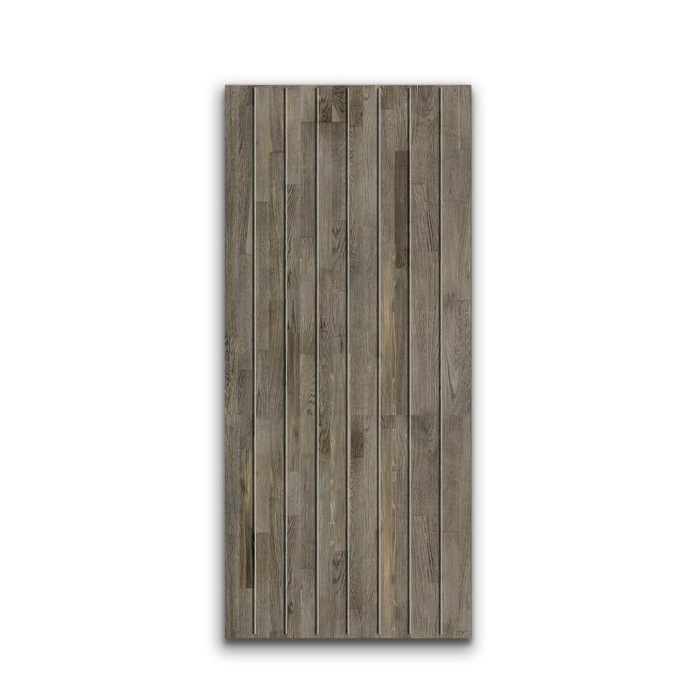 28 in. x 84 in. Hollow Core Weather Gray Stained Pine Wood Interior Door Slab price history on PriceWatchPro