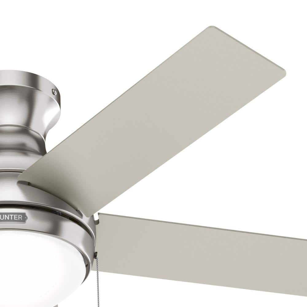 Aren 44" Brushed Nickel 5-Blade Ceiling Fan with LED Light
