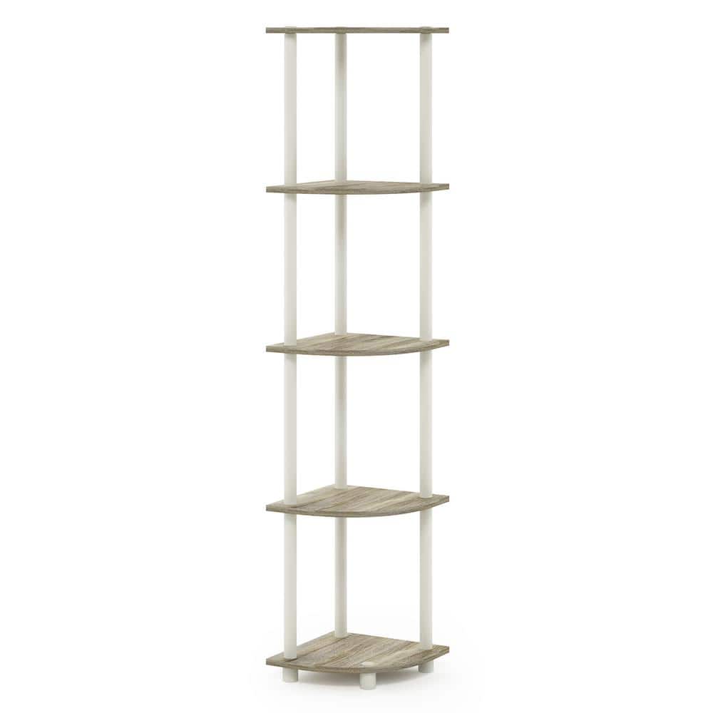 Reviews for Furinno 57.7 in. Tall Sonoma Oak/White Wood 5Shelves