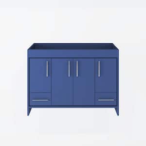 Pacific 48 in. W x 18 in. D x 33.88 in. H Bath Vanity Cabinet without Top in Navy