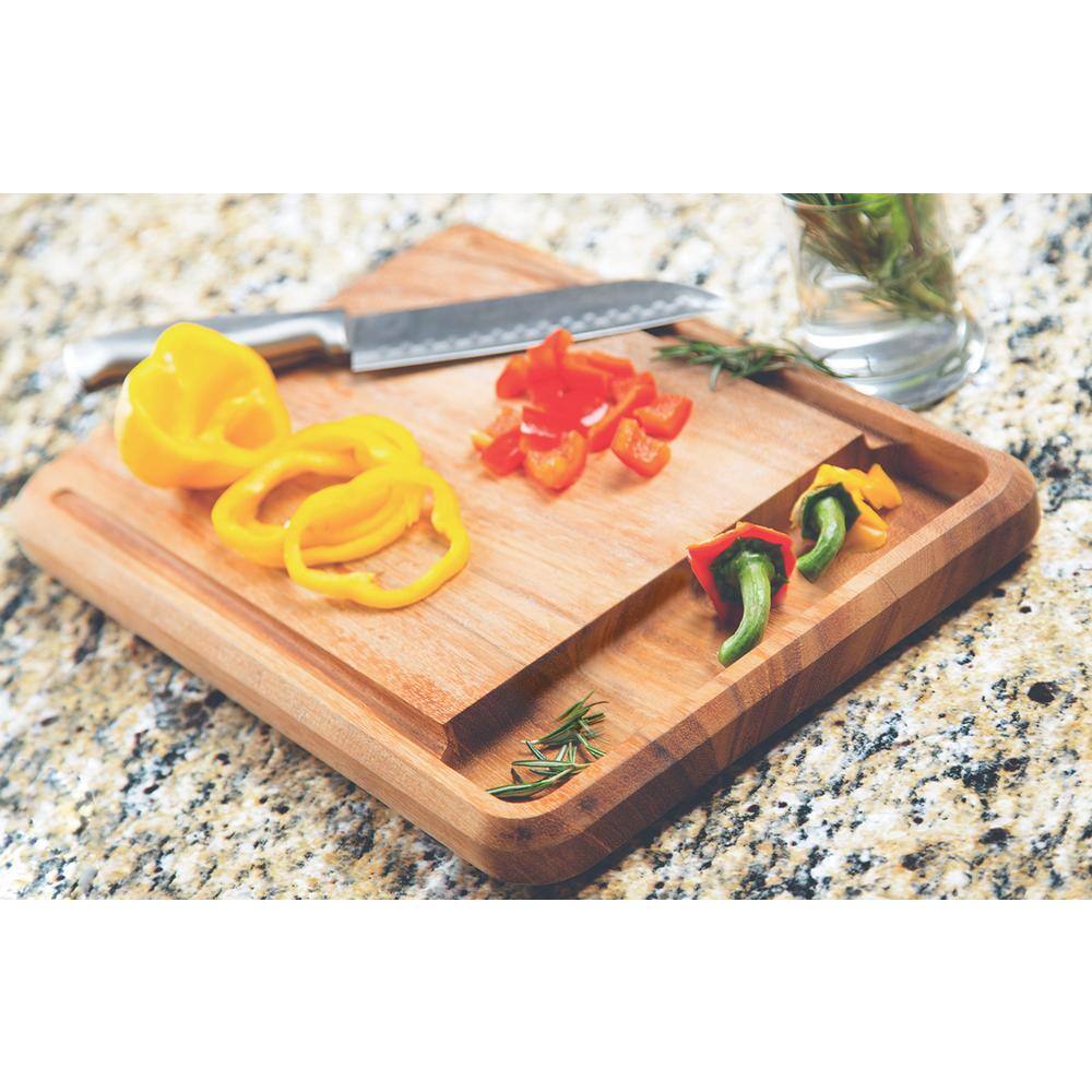 Acacia Wood Rectangular Bread Board with Juice Groove