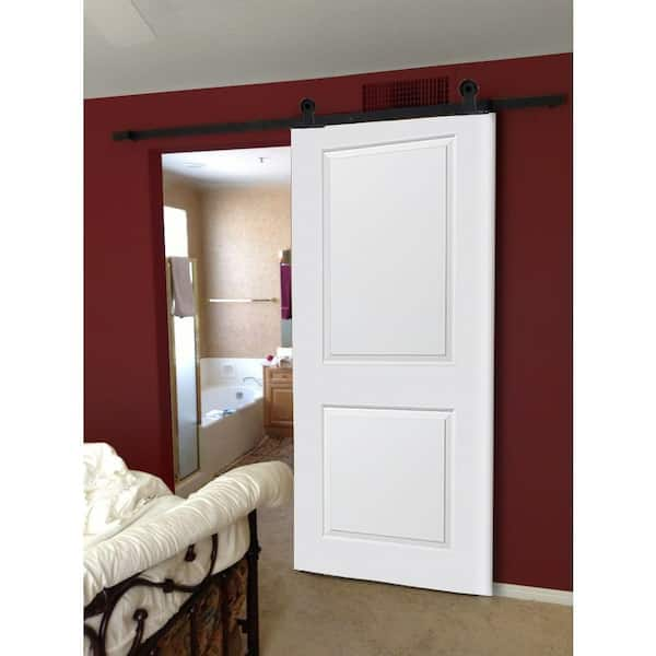 eightdoors 36 in. x 80 in. Clear Glass 15-Lite True Divided White