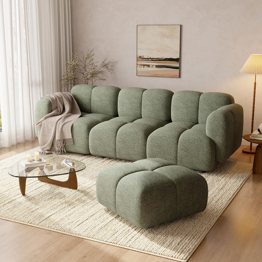 CHRISTOPHER KNIGHT HOME Ihiaka 90.94 in. Straight Arm 3-piece