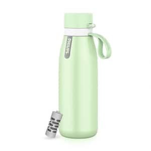 GoZero Everyday 32 oz. Green Stainless Steel Insulated XL Water Bottle with Everyday Filter