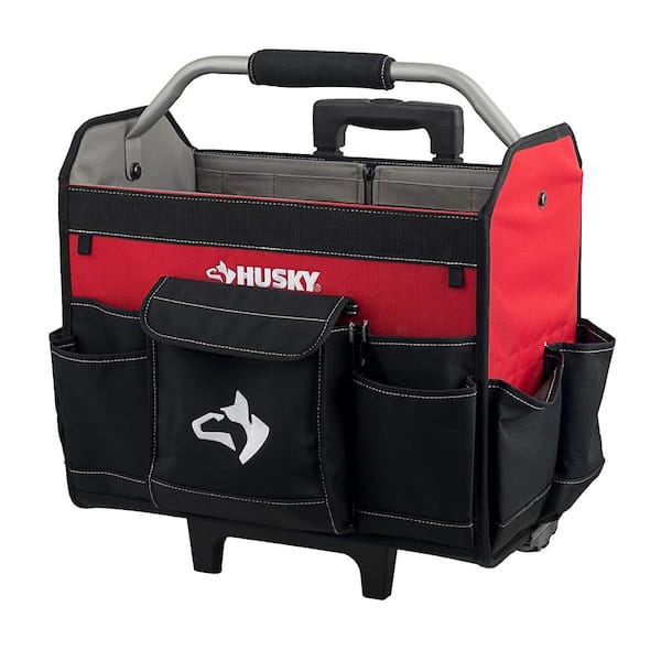 Husky 18 in. 18 Pocket Rolling Tool Bag HD65018-TH - The Home Depot