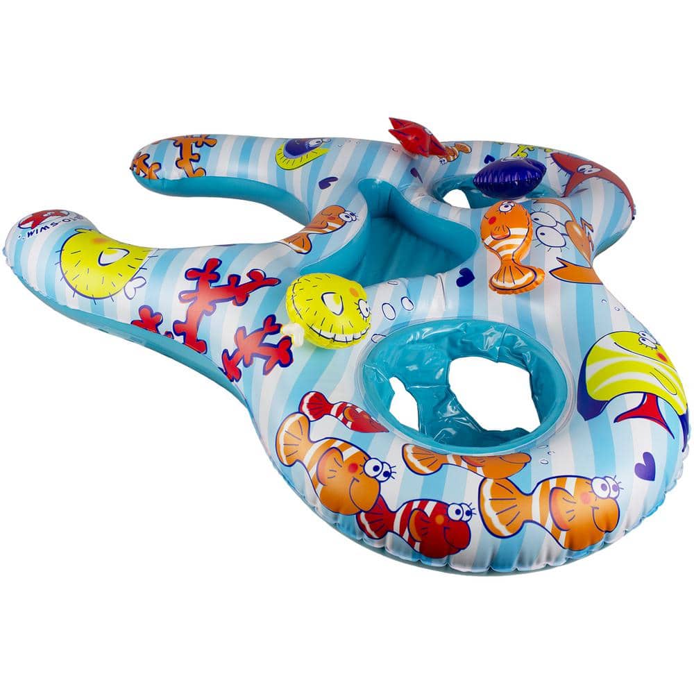 Details about   Swimline MOM AND ME BABY SEAT Float Inflatable POOL Learn to Swim Ring kid 90251 