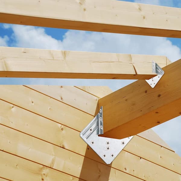 4x4 Post Base Truss And Rafter Connectors 8 Pack Joist Hangers For 2x ...