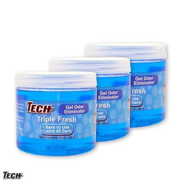 14 oz. Triple Fresh Gel Odor Eliminator for Removing Odors in the Home, Great for Bathrooms (3-Pack)