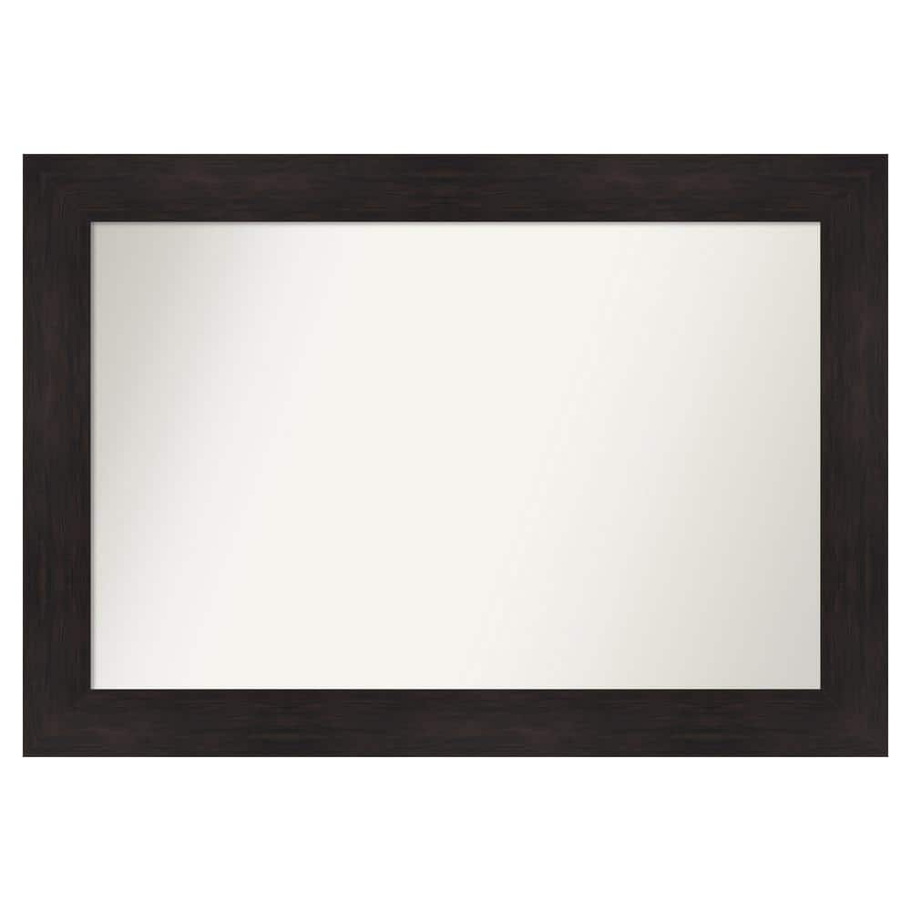 Furniture Espresso 39.75 in. x 27.75 in. Custom Non-Beveled Satin Recyled Polystyrene Bathroom Vanity Wall Mirror price history on PriceWatchPro
