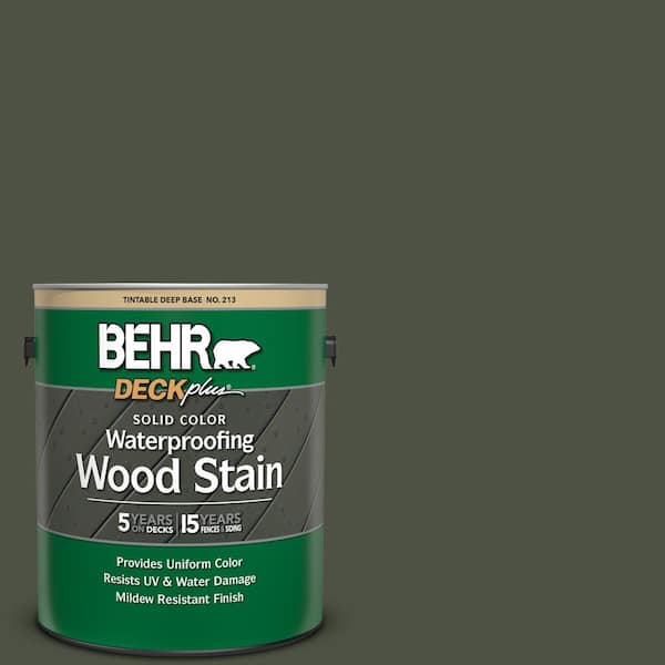 BEHR DECKplus 1 gal. #SC-108 Forest Solid Color Waterproofing Exterior Wood Stain
