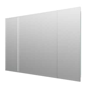 Yana 36 in. W x 26 in. H Rectangular Silver Aluminum Recessed/Surface Mount Medicine Cabinet with Mirror