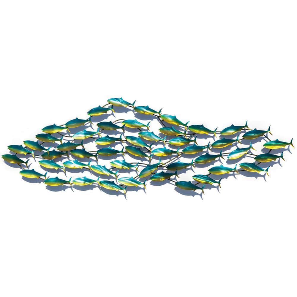 PETERSON ARTWARES 60 in. x 20 in. x 3 in. Metal Freedom In Motion Wall Mountable Original