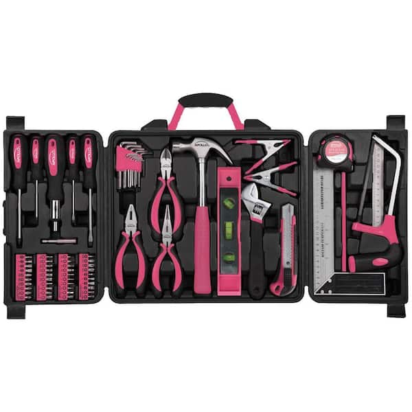 Apollo Home Tool Kit in Pink (16-Piece)-DT16P - The Home Depot Apollo Home Tool Kit in Pink (16-Piece)-DT16P - The Home Depot