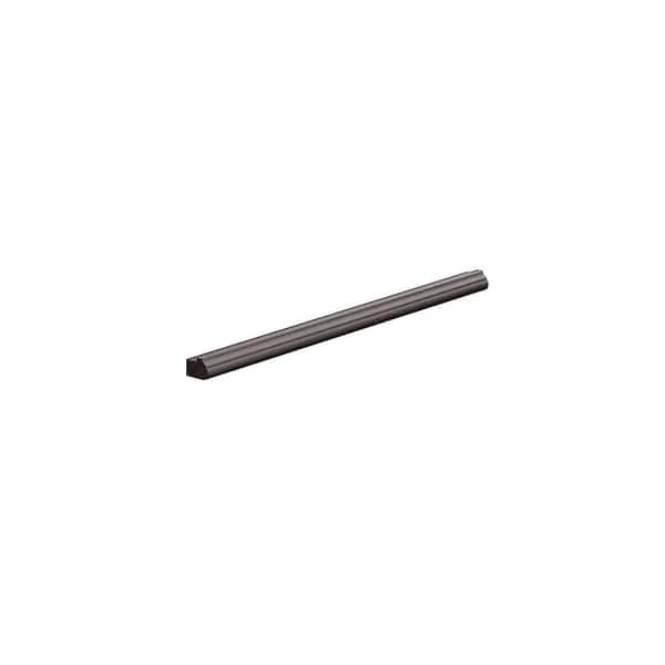 Jamestown Recessed 12 in. W x 34.5 in. H x 24 in. D in Espresso Light Rail Molding in Assembled Wall