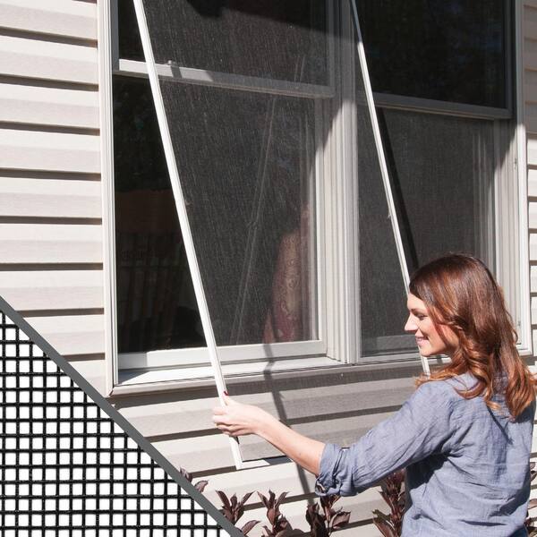 30 in. x 100 ft. Gray Fiberglass Screen Roll for Windows and Door