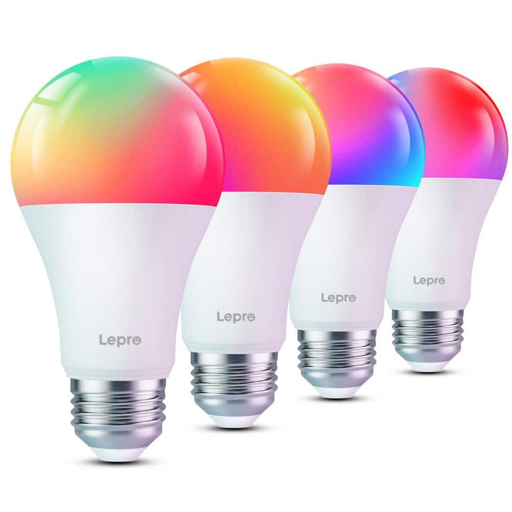 75-Watt Equivalent A19 2.4G WiFi Color Changing A-Shape AI Smart LED Light 