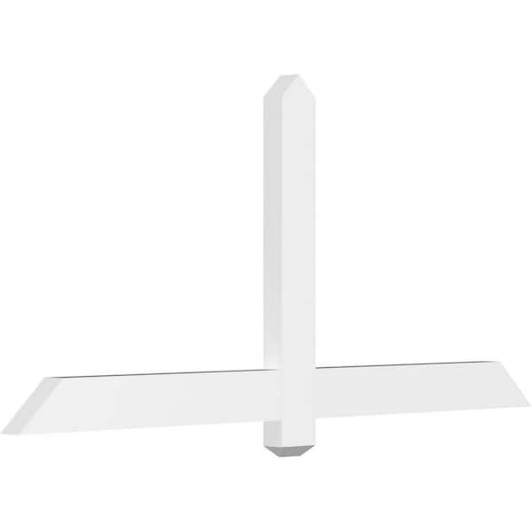 Ekena Millwork Eugene 60 in. W x 27.5 in. H x 2 in. D Signature Polyurethane Bracket