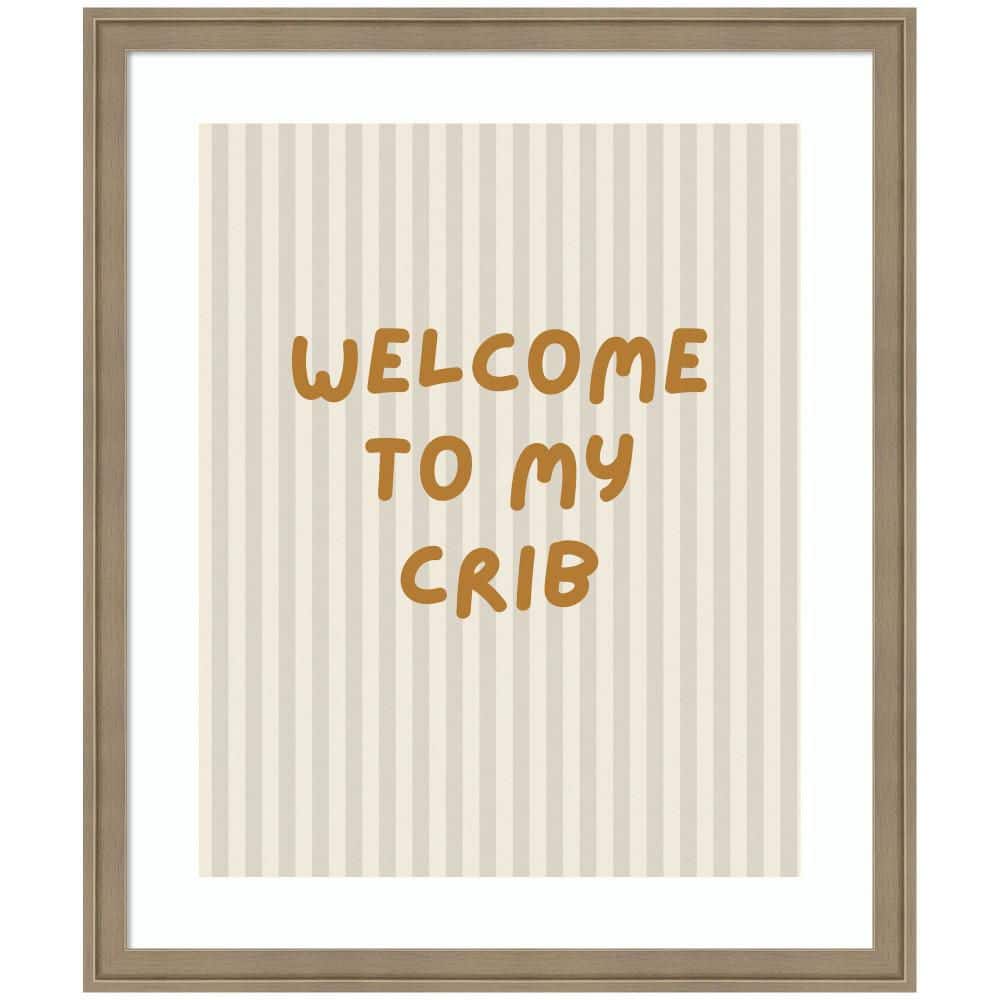 "Florence ""Welcome To My Crib"" by Laura Moss Words Framed Art Print 26 in. x 22 in." price history on PriceWatchPro