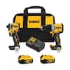 DEWALT 20V MAX XR Hammer Drill and ATOMIC Impact Driver 2 Tool Cordless Combo Kit with (2) 4.0Ah Batteries, Charger, and Bag DCK2050M2
