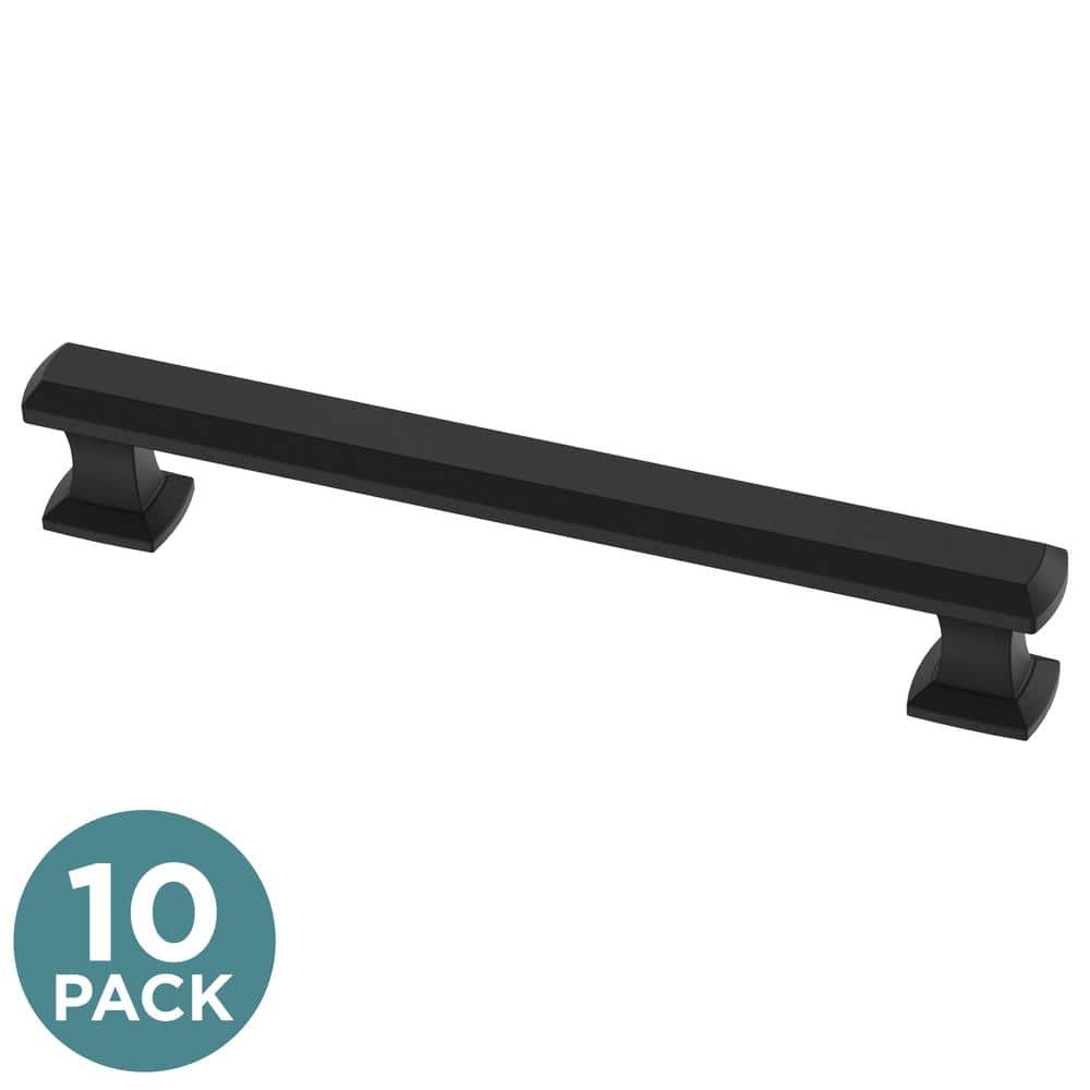 (10-Pack) Chamfered Slim Bar 5-1/16 in. (128 mm) Classic Matte Black Cabinet Handle Drawer Bar Pulls price history on PriceWatchPro