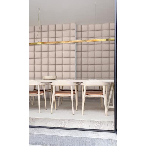 Walls Republic Pink 3D Fabric Brick Effect Print Non-Woven Paper Paste the Wall Textured Wallpaper 57 sq. ft.