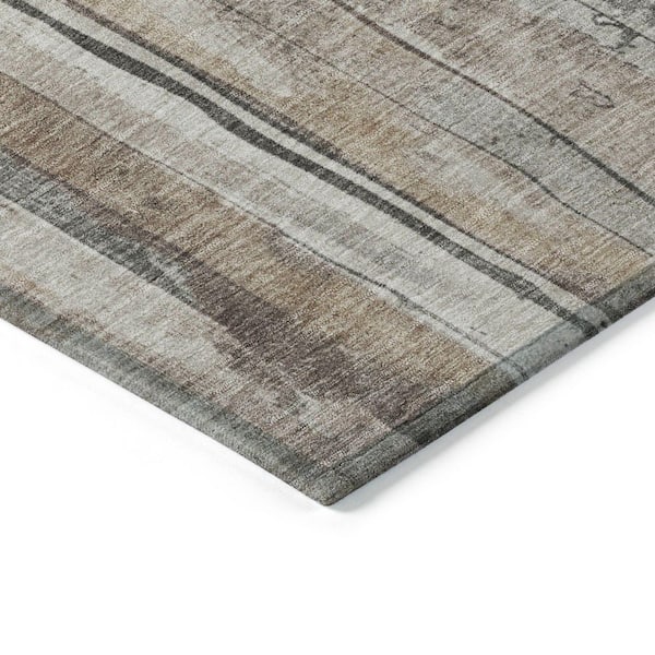 Chantille Machine Washable Indoor/Outdoor Abstract ACN1874 Putty 3 ft. x 4 ft. Area Rug