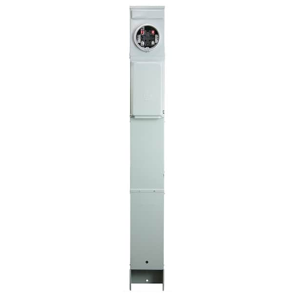 100A Metered RV Earth Burial Pedestal 5-Spaces Back-to-Back 50/30 Amp RV Receptacles and 20 Amp GFCI Recept (M075CB6010)