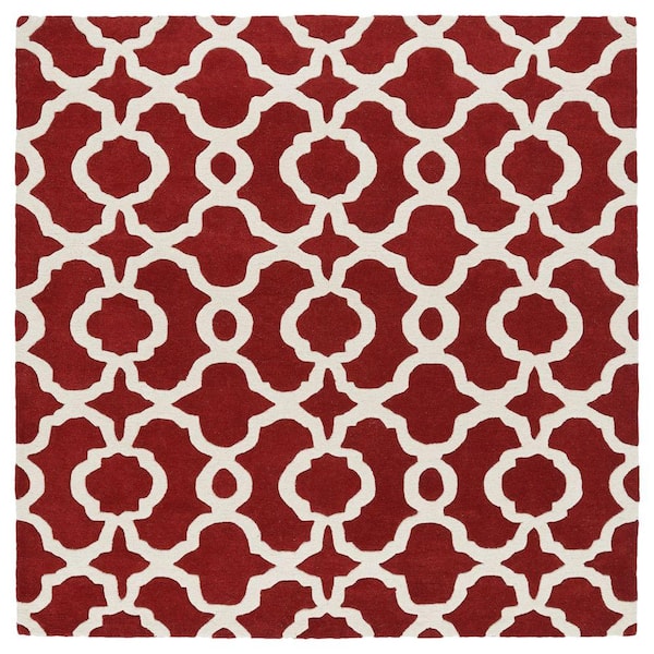 Kaleen Revolution Red 12 ft. x 12 ft. Square Area Rug