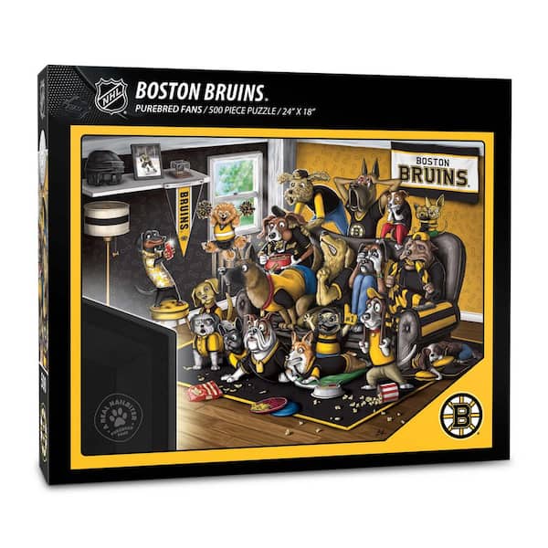 NHL Boston Bruins Purebred Fans Puzzle A Real Nailbiter (500-Pieces)