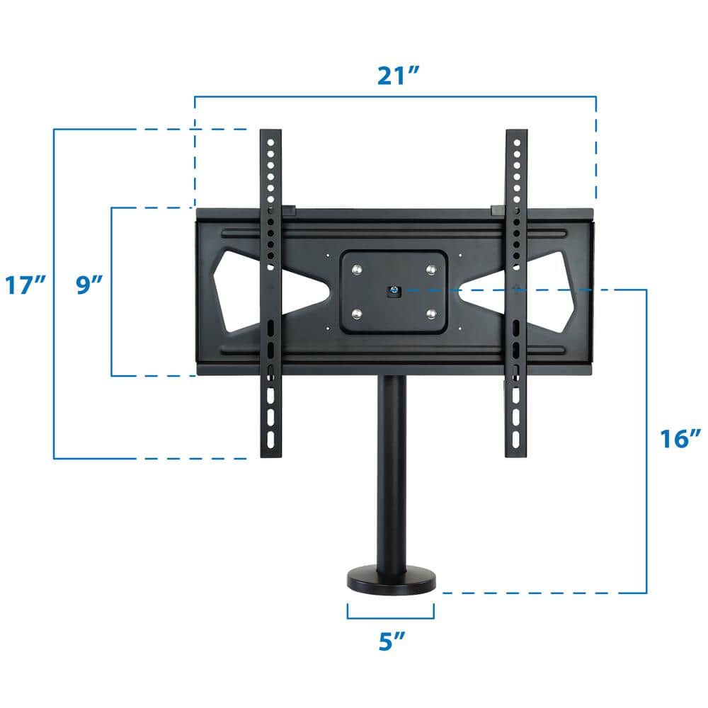 Swivel Secure Heavy-Duty Steel TV Stand for 32"-55" Screens, Black